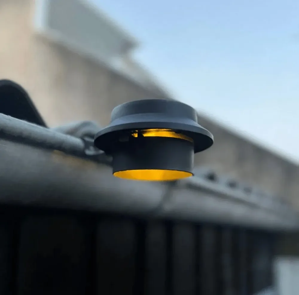 Solar tagrende lampe – 2 stk