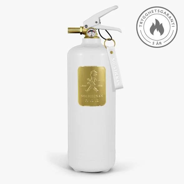 Solstickan Brandslukker hvid/guld 2 kg