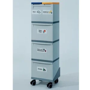 Sorterings-station - 2 x 15 Liter + 3 x 30 Liter - Vogn