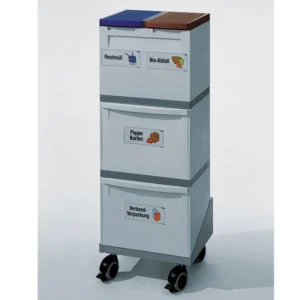 Sorterings-station - 2 x 15 Liter + 2 x 30 Liter - Vogn