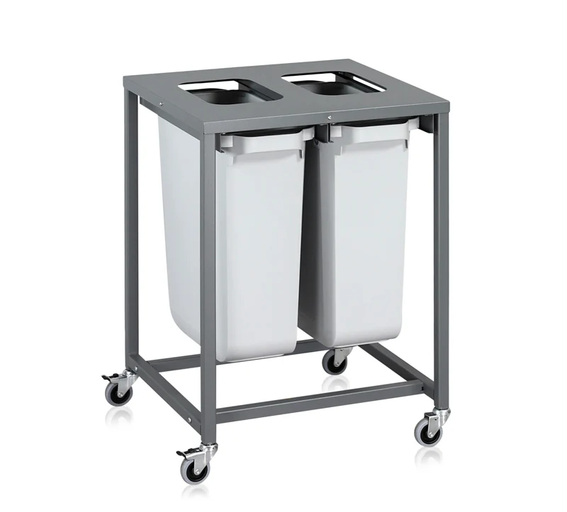 Sorteringsvogn Portable – 2 x 60 Liter beholdere