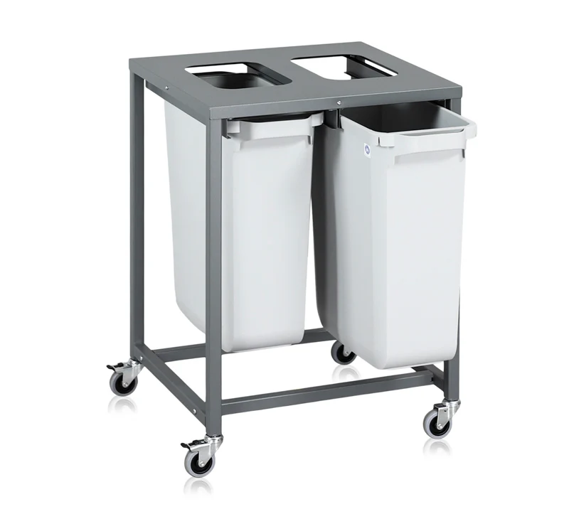 Sorteringsvogn Portable – 2 x 60 Liter beholdere