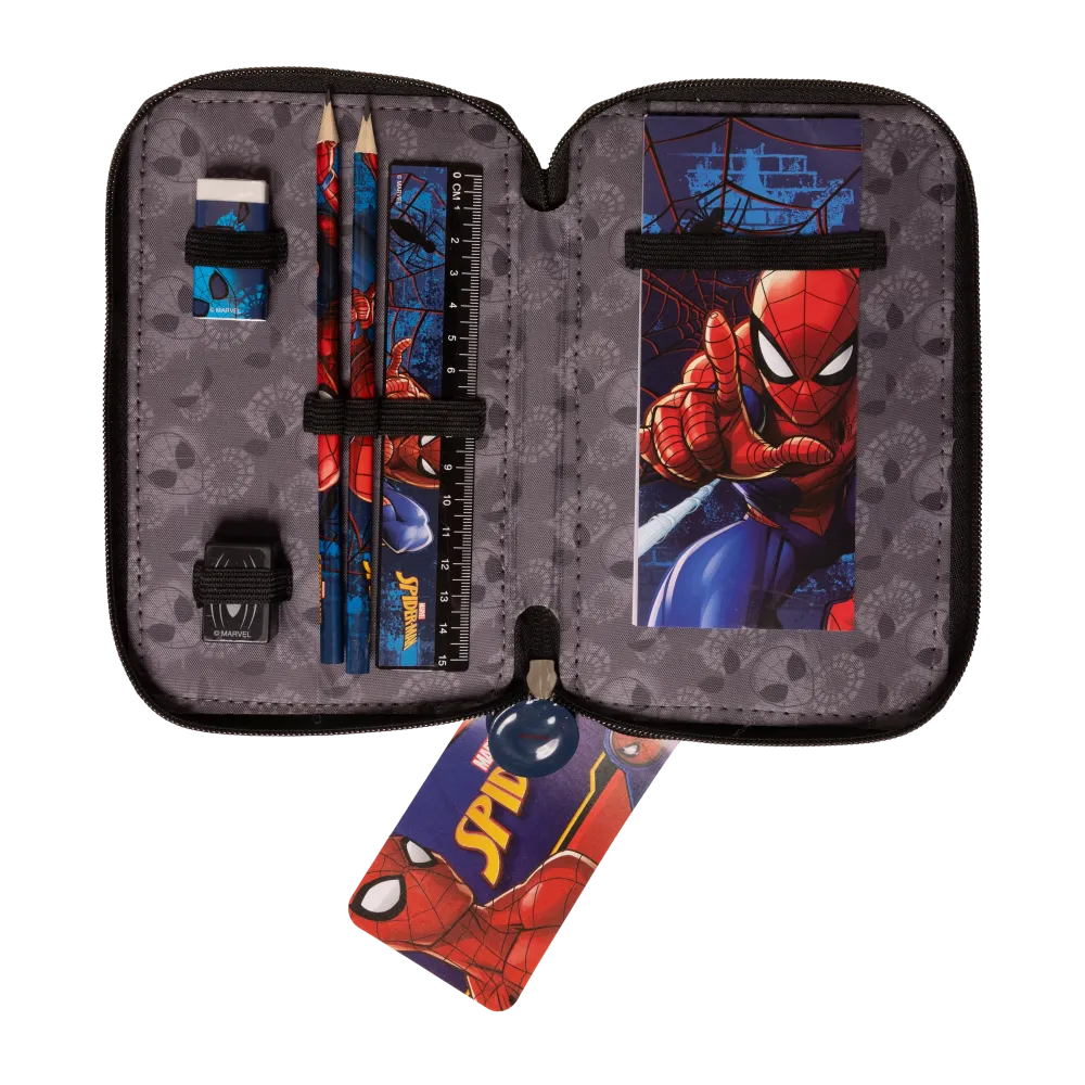Spiderman Fyldt penalhus, 2 rum Transom Mount