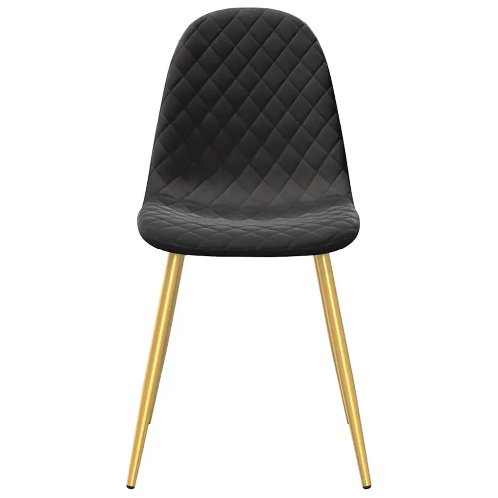 spisebordsstole 2 stk. fløjl midnight