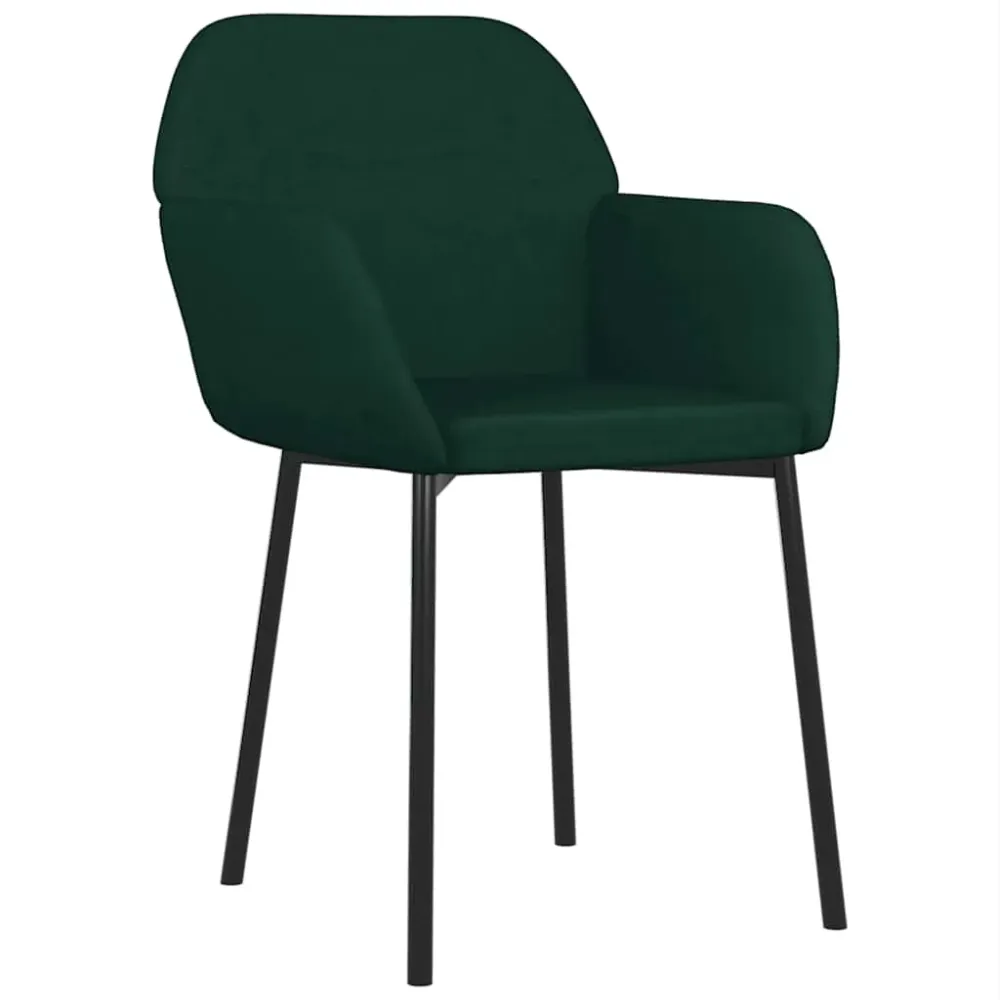 spisebordsstole 2 stk. fløjl mørkegrøn | NMEA 2000 Certified