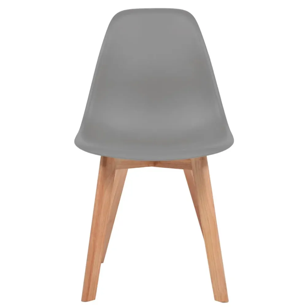 spisebordsstole 2 stk. plastik grå 2-Year Waterproof Warranty