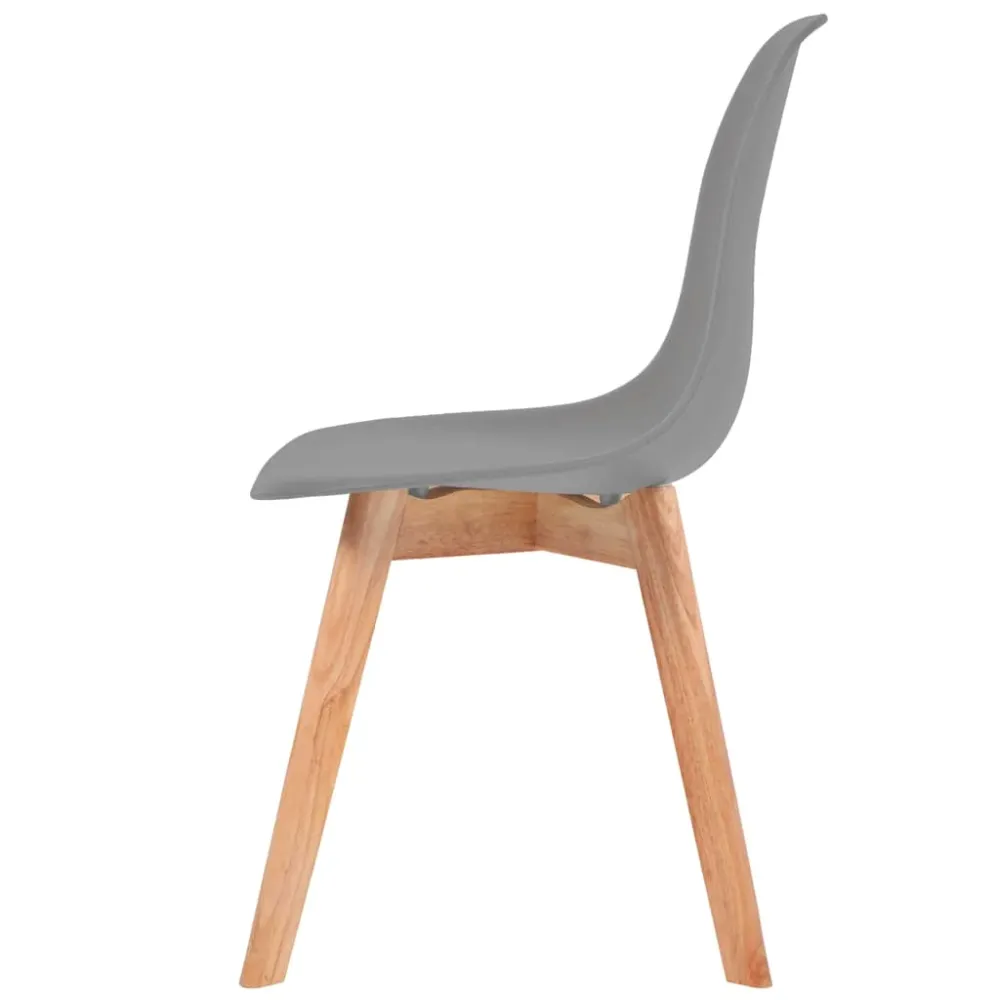 spisebordsstole 2 stk. plastik grå 2-Year Waterproof Warranty