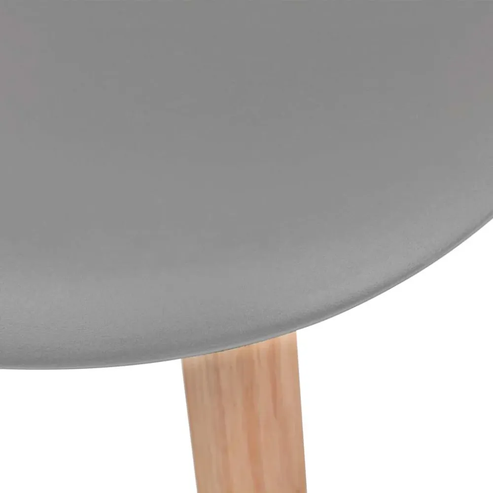 spisebordsstole 2 stk. plastik grå 2-Year Waterproof Warranty