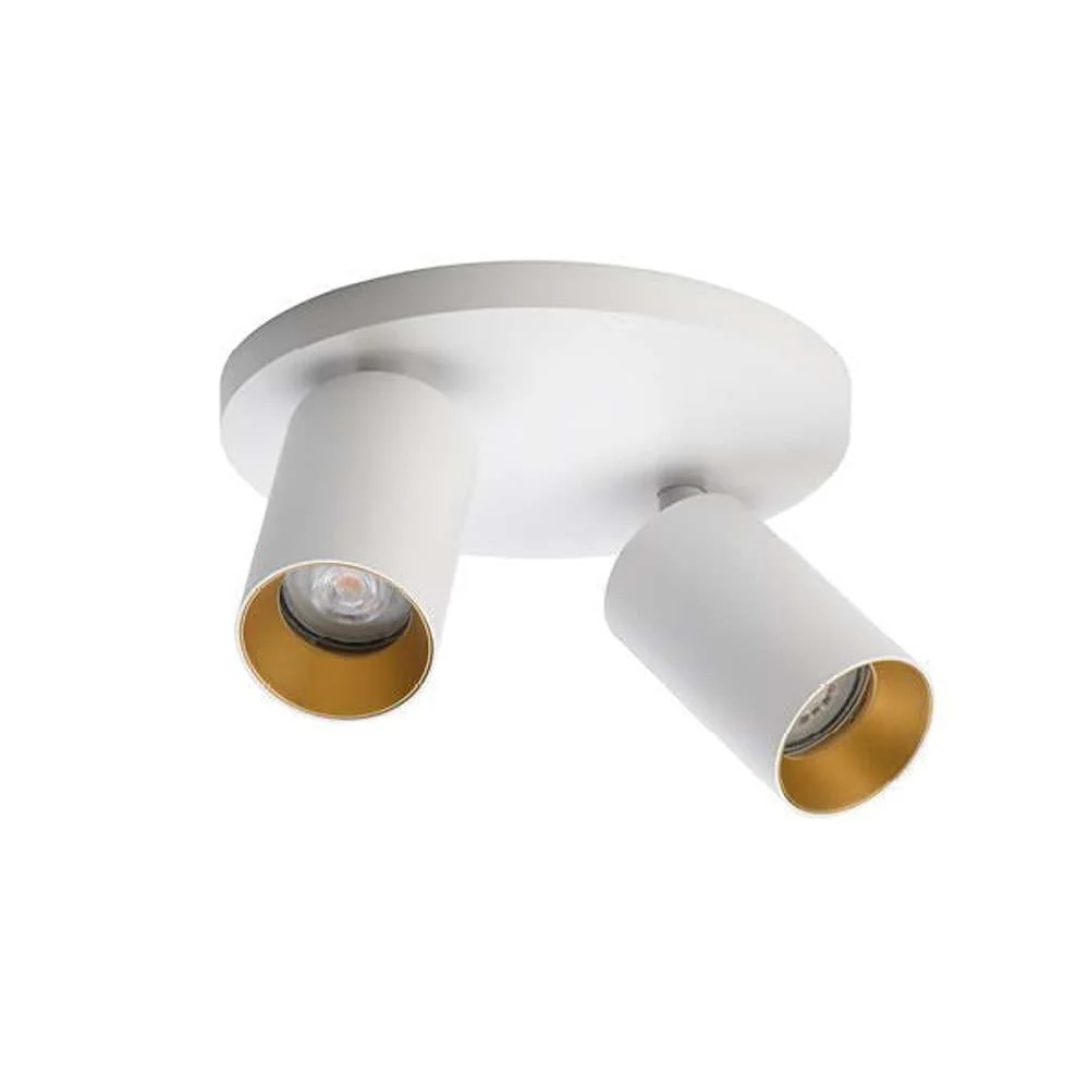 Spoton2 circle hvid/guld Spot (IPX7 Waterproof)