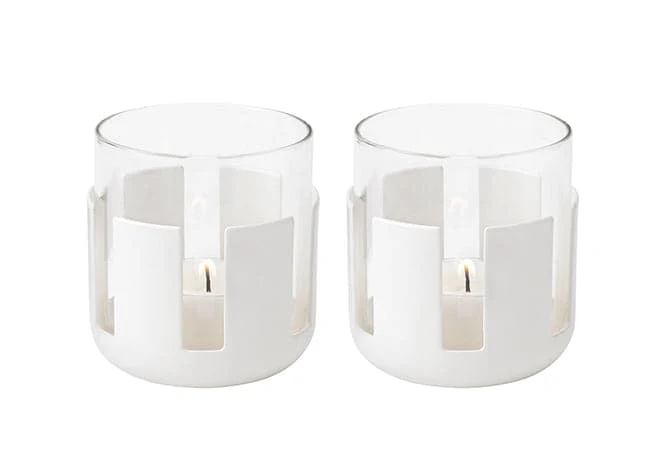 Stelton - Luna fyrfadsstage - Gentle White 2 stk.