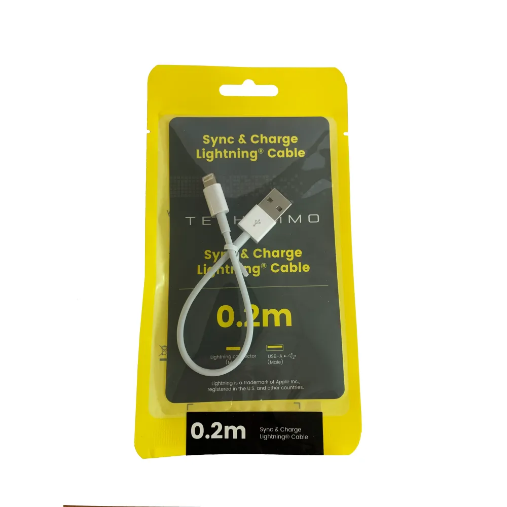 Techammo Lightning kabel. 0,2m. Ivory