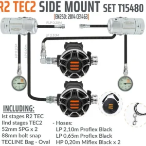 Tecline R2 / Tec 2 Sidemount sæt