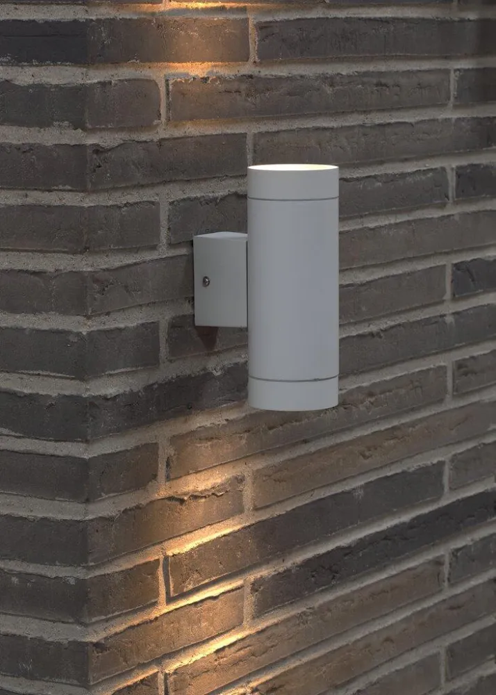 Tin Maxi Dobbelt Væglampe 2xGU10, Kridt - Nordlux