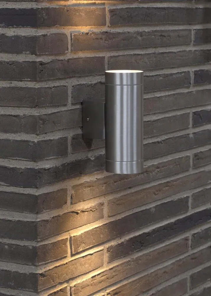 Tin Maxi Dual Væglampe 2xGU10, Aluminium - Nordlux