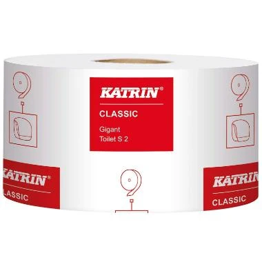 Toiletpapir Katrin Mammut Midi 2-lag 200 m Hvid,12 rl/krt