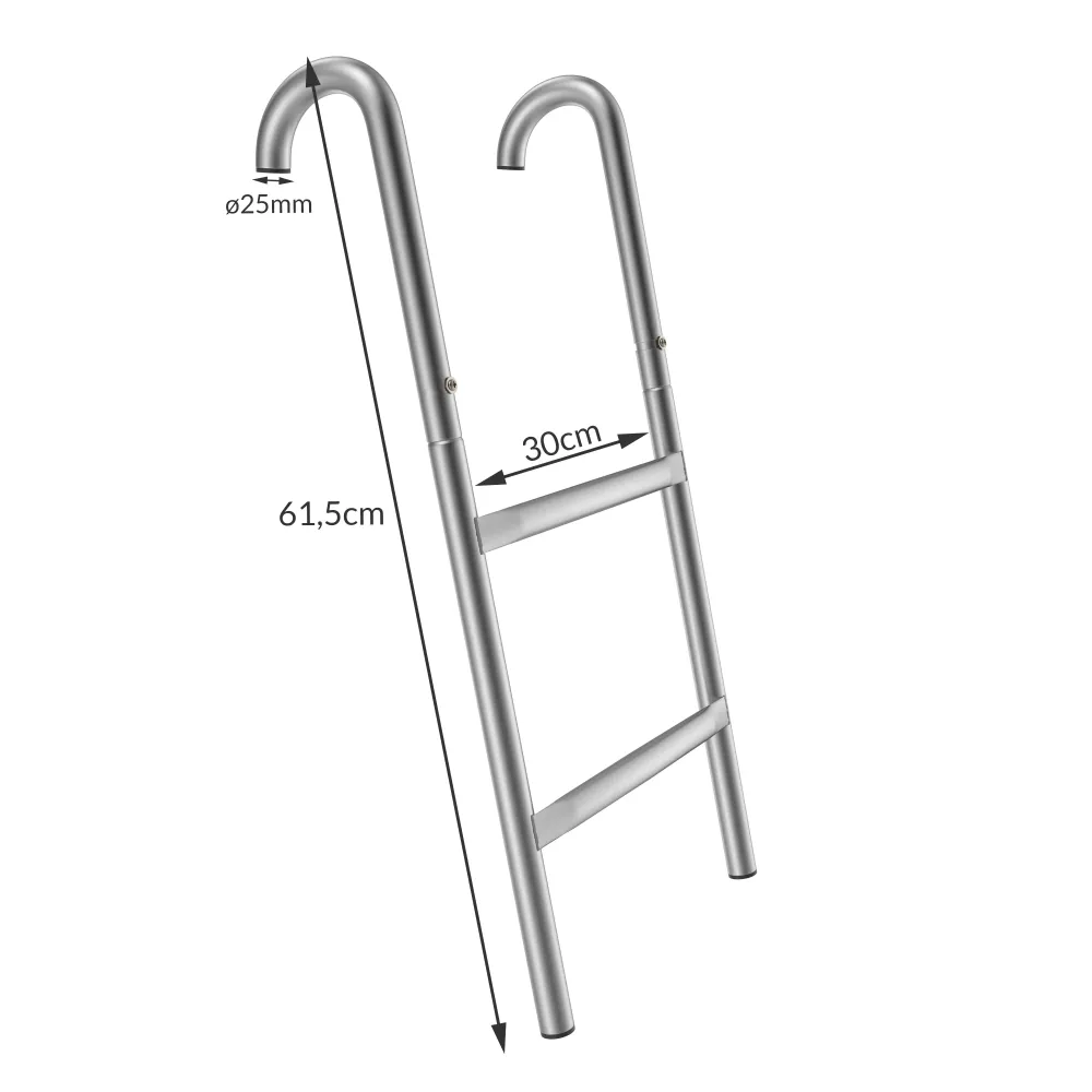 Trampolinstige 61,5cm / 2 metaltrin