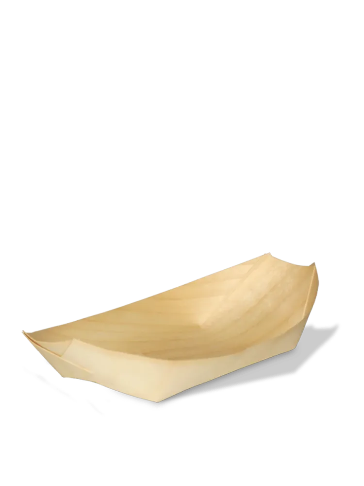 Træbåd af authenticated birketræ, 22 cm, 100 stk