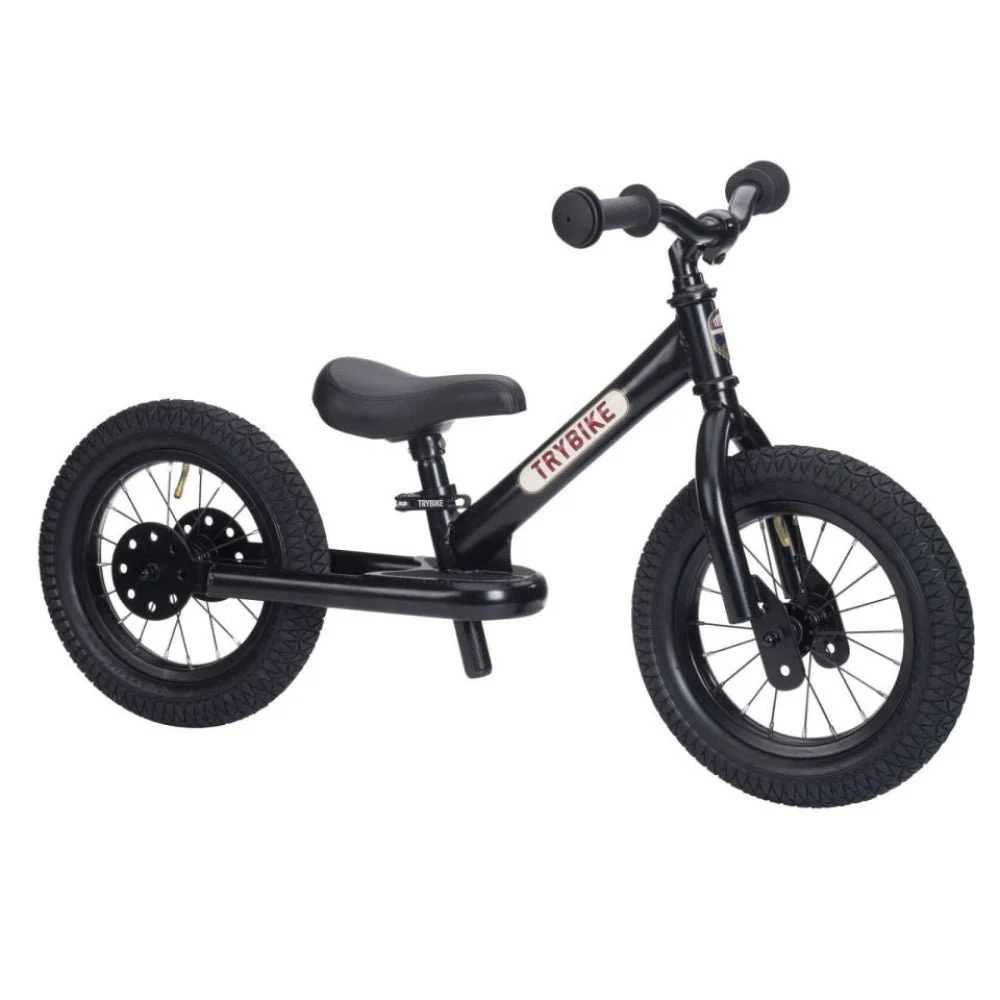 Trybike Løbecykel, 2 hjulet, Classic Black