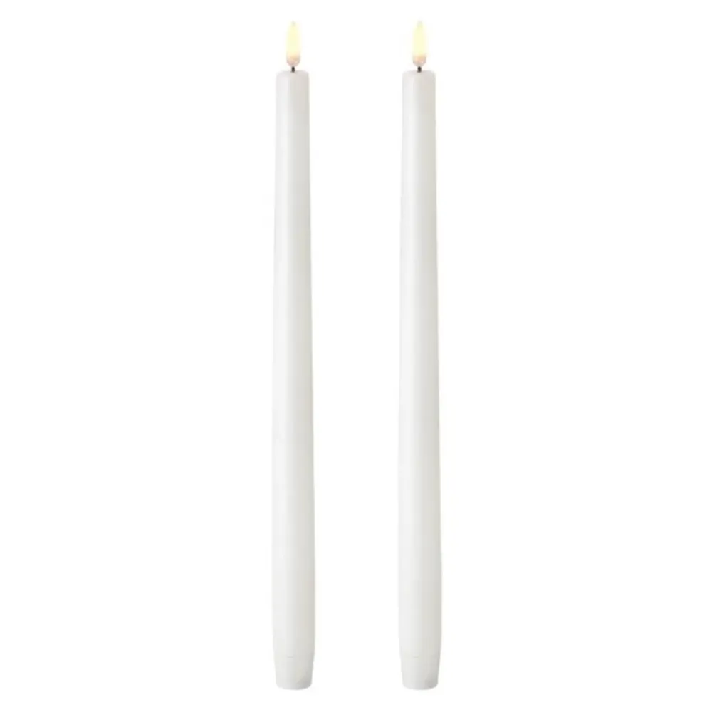 UYUNI LED kronelys, 2 stk. 35 cm. (ekstra høje)