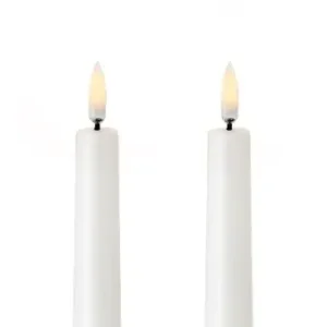 UYUNI LED KRONELYS, 2 STK i pakke. NORDIC WHITE H:20,5 CM.