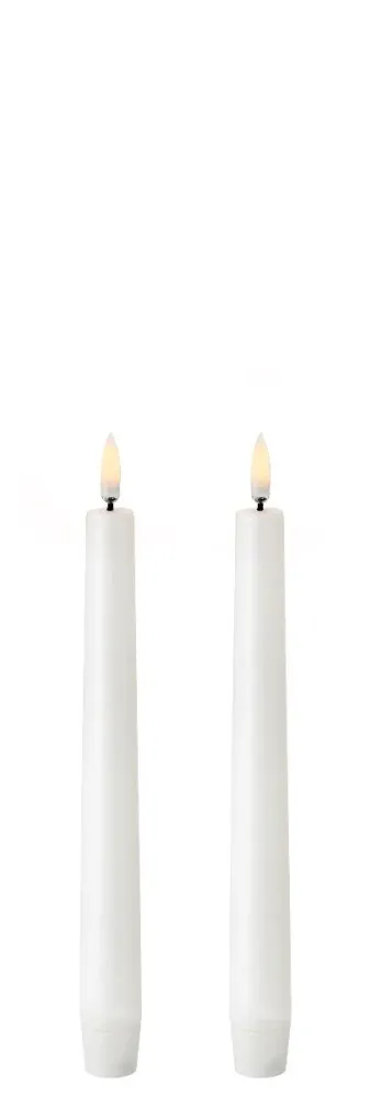 UYUNI LED KRONELYS, 2 STK i pakke. NORDIC WHITE H:20,5 CM.