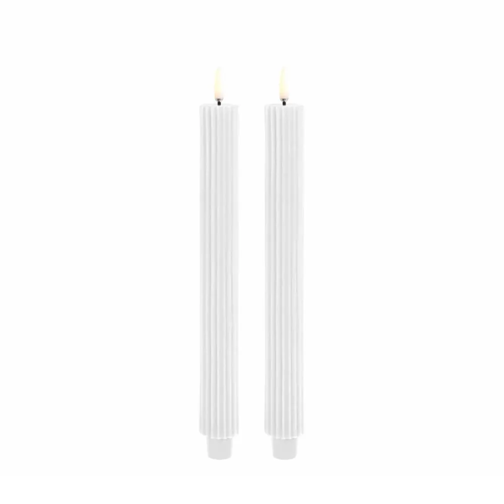 Uyuni LED Rillede Kronelys H:25 - 2 stk.