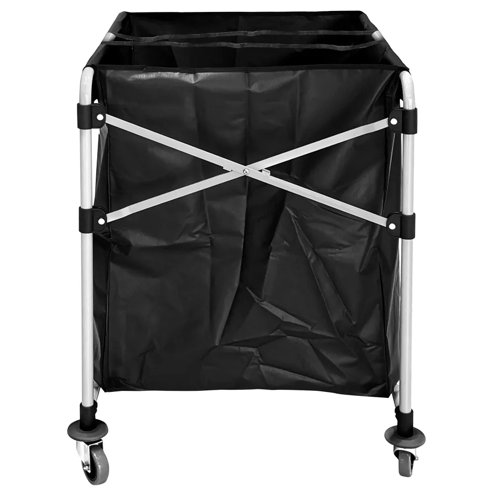 Vasketøjsvogn - 2x 150 Liter - aluminiumsramme