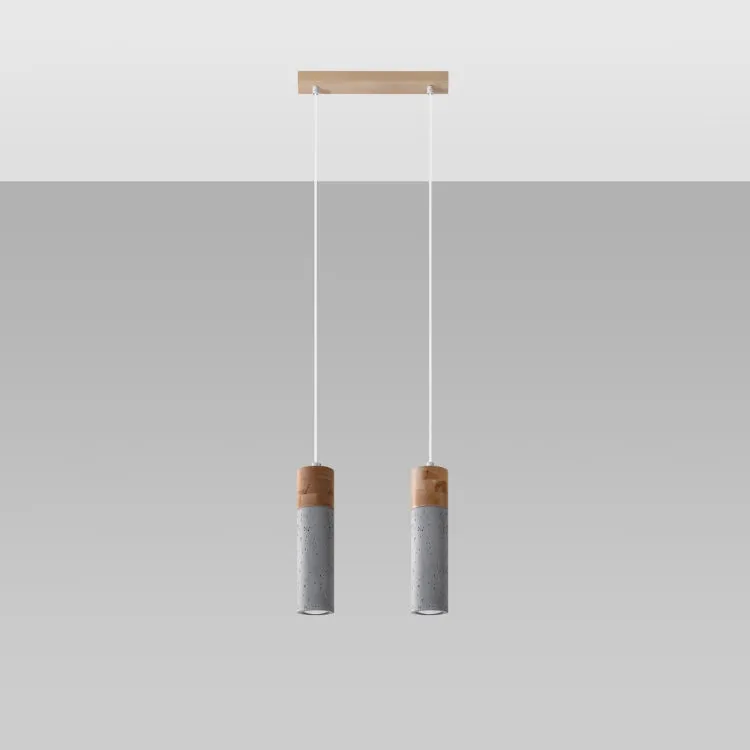 Vedhæng lampe ZANE 2 grå