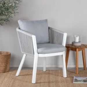 Virya Havestole 2-stk Hvid/Grå 2-Year Waterproof Warranty