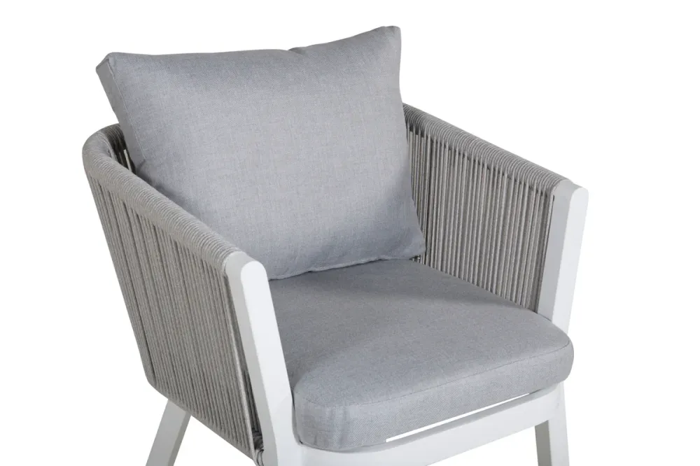 Virya Havestole 2-stk Hvid/Grå 2-Year Waterproof Warranty