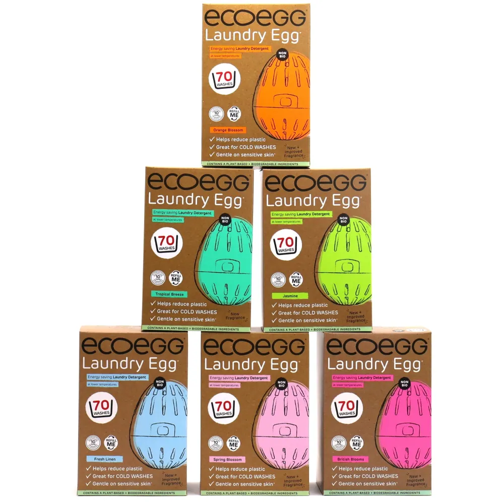 Waterproof IPX7 Ecoegg - 2nd Gen vaskeæg 70 vaske Orange