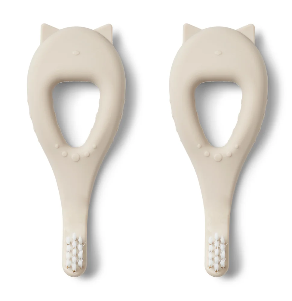 Waterproof IPX7 Liewood Janelle Tandbørste, double-set - Sandy