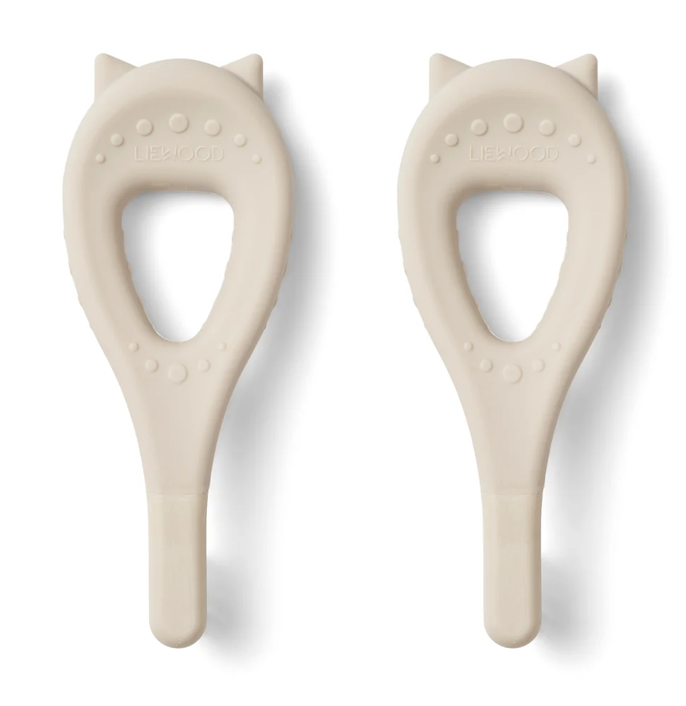 Waterproof IPX7 Liewood Janelle Tandbørste, double-set - Sandy