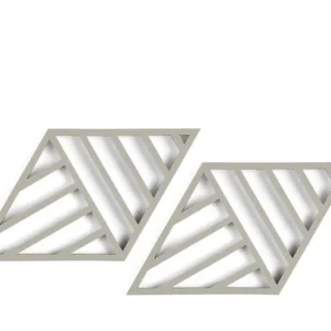 Waterproof IPX7 Zone Rhombus Line bordskåner 2 stk. mud
