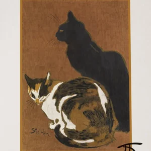 Zwei katzen - Théophile Steinlen museumsplakat 70