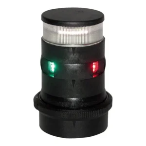 Aqua Signal, AS 34 Serie LED Tricolor/Mast Sort, IP67 (1 stk)