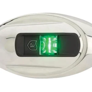 Attwood, Styrbordslanterne LED Lanterne, Lodret Oval, Rustfrit Stål, ATT-NV4012SSG-7