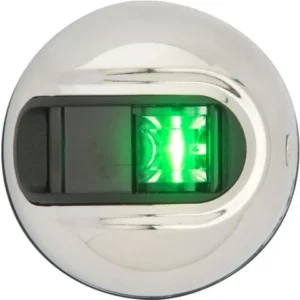 Attwood, Styrbordslanterne LED LightArmor, lodret rund, SS, ATT-NV3012SSG-7
