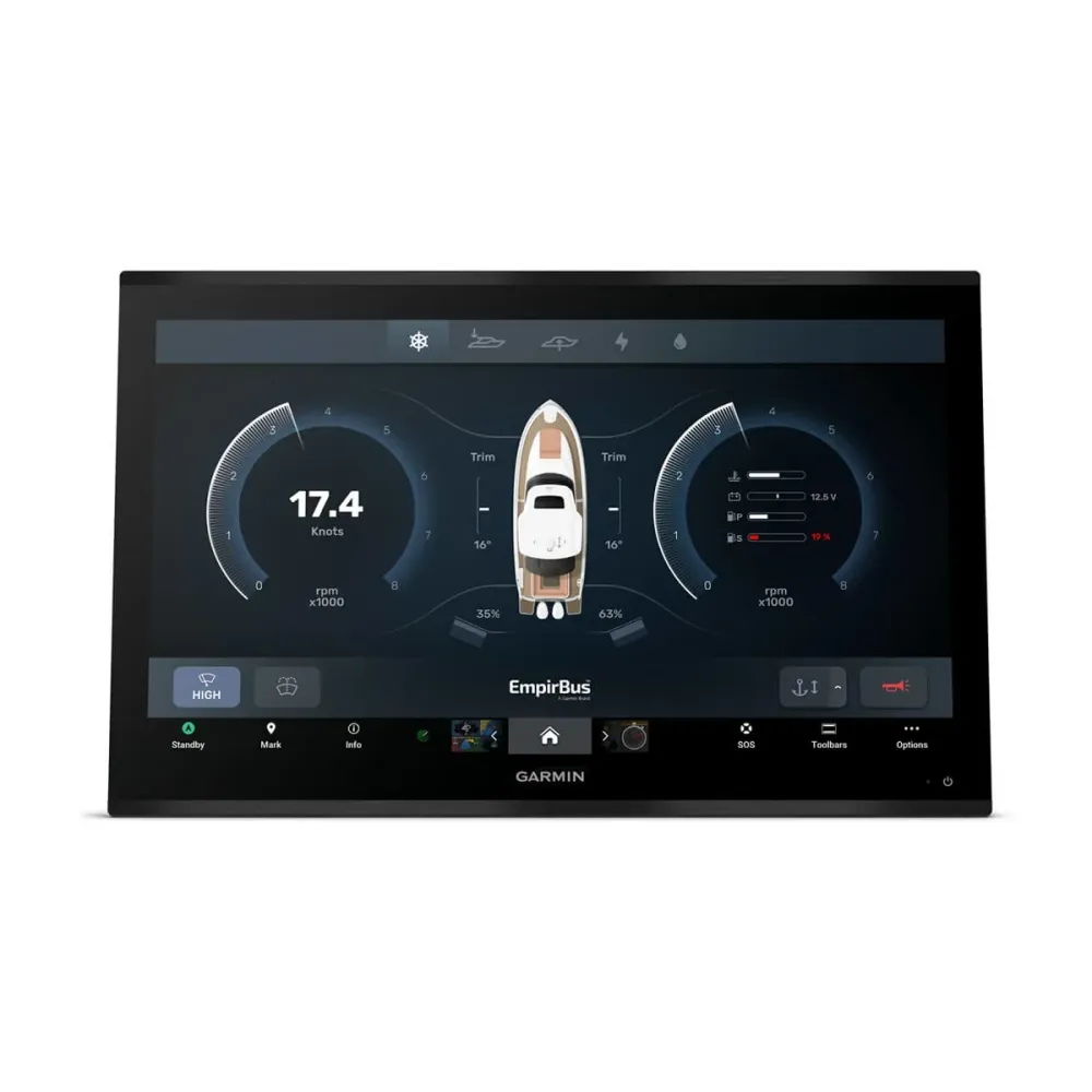 Garmin GPSMAP 9027 med globalt baggrundskort