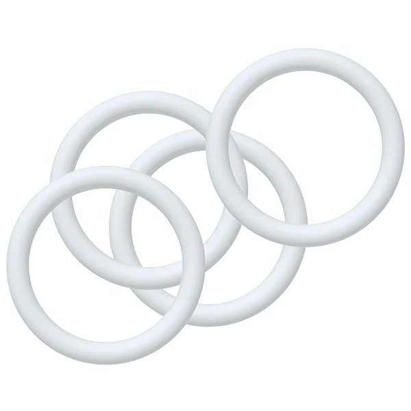 Gummiring til kaleche hvid indv. Ø47mm, tykkelse Ø7mm 4-pak