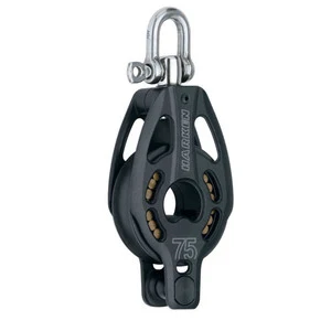Harken Black Magic Air blok 75mm enkelt m. hunsvot