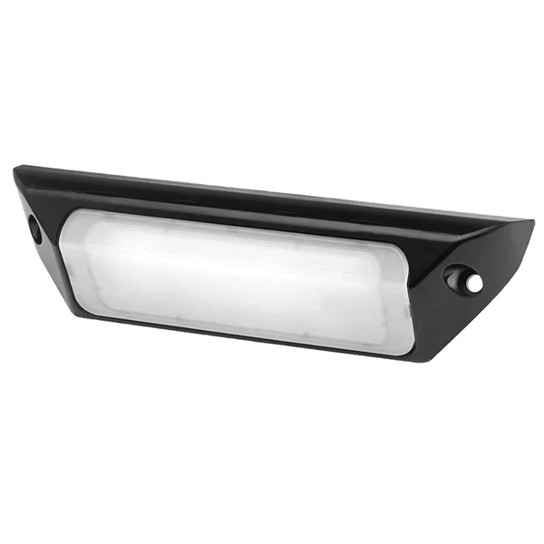 Hella, Dækslys, Sort, LED, 1200 lumen, Vinklet 45°, 12/24V