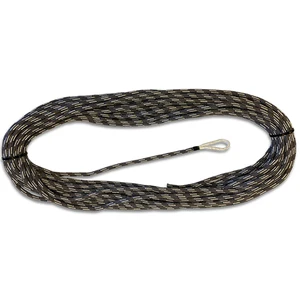 Liros Dyneema fald m/loop 10mm x 25 mtr grå/hvid