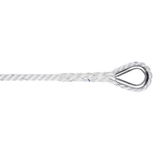 Liros Polyester 3-slået 16mm hvid 30m ankerline