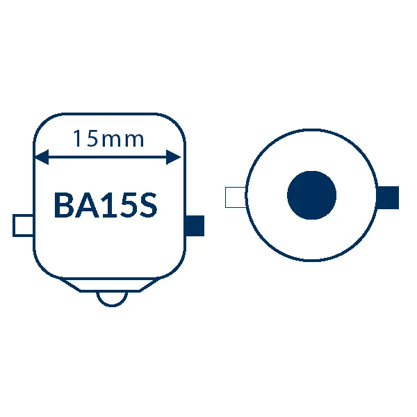 Nauticled bajonet BA15S Ø19x33mm 10-35vdc 1,0/10W
