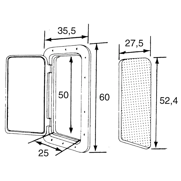 Nuova Rade Classic luge hvid 355x600mm