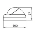 Riviera kompas Aries 2 ½", hvid