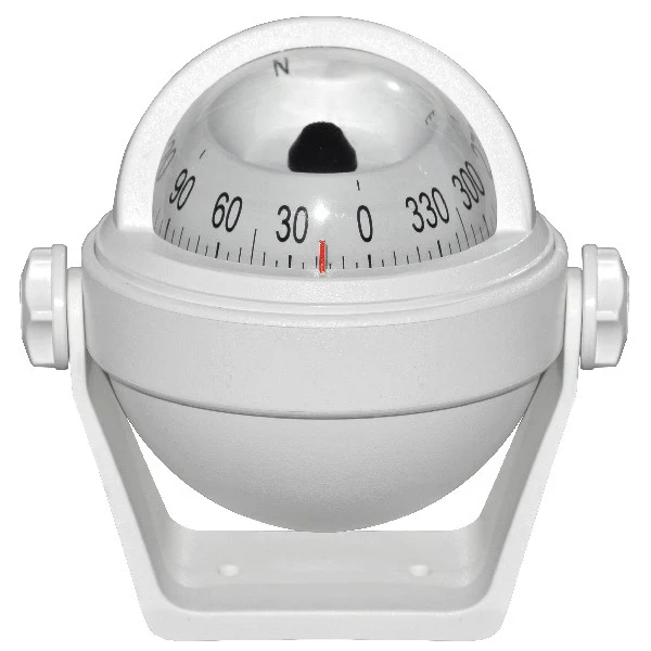 Riviera kompas m/bøjle Stella 2 ½", hvid