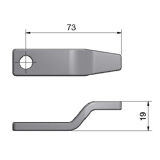 Roca rigel 2,5" lang, høj