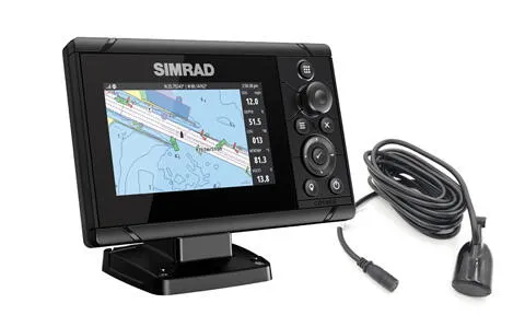 Simrad Cruise med 83/200Hz hæktransducer, 5"